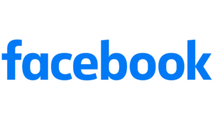 Official Facebook wordmark logo in bold blue lowercase typography on a white background.
